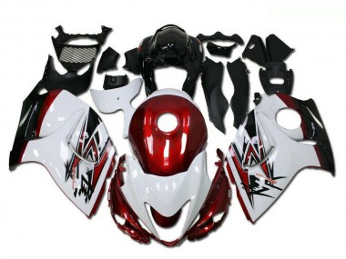 Venta Carenados Moto Suzuki GSXR 1300 Hayabusa 2008-2020 - Blanco Rojo Negro