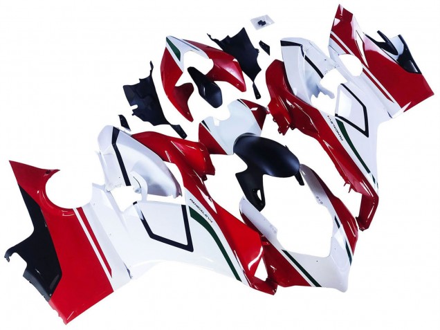 Venta Carenados Moto Ducati Panigale V4 V4S 2018-2019 - Blanco Rojo Verde Negro Brillante