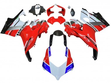 Venta Carenados Moto Ducati Panigale V4 V4S 2018-2019 - Blanco Plata Rojo Negro Brillante