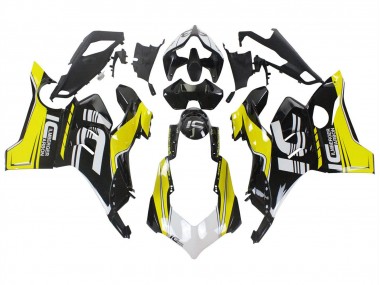 Venta Carenados Moto Ducati Panigale V4 V4S 2020-2021 - Amarillo Blanco Negro Brillante