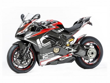 Venta Carenados Moto Ducati Panigale V4 V4S 2018-2019 - Rojo Negro Gris Aruba 45