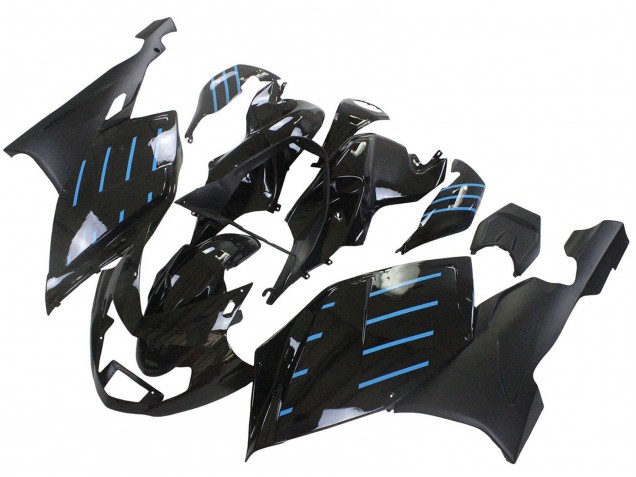 Venta Carenados Moto BMW K1200S 2005-2010 - Negro Brillante Negro Mate Azul Línea