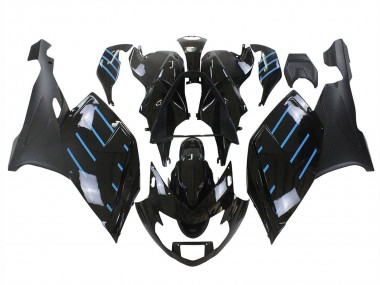 Venta Carenados Moto BMW K1200S 2005-2010 - Negro Brillante Negro Mate Azul Línea