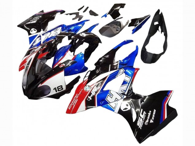 Venta Kits Carenados Moto BMW S1000RR 2017-2018 - Blanco Azul Rojo Negro Brillante