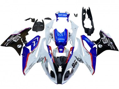 Venta Carenado Moto BMW S1000RR 2017-2018 - Blanco Azul Rojo Negro Brillante