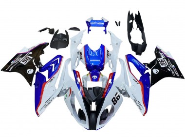 Venta Carenado Moto BMW S1000RR 2017-2018 - Blanco Azul Rojo Negro Brillante