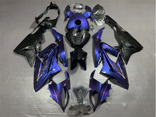 Venta Carenados Moto BMW S1000RR 2017-2018 - Azul Negro Falsificado FibraCarbono