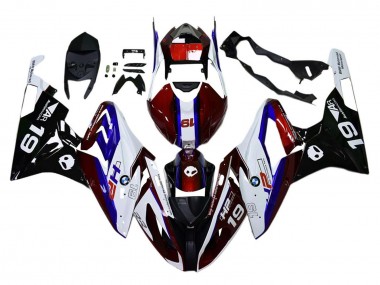Venta Carenado Moto BMW S1000RR 2015-2016 - Blanco Rojo Azul Negro