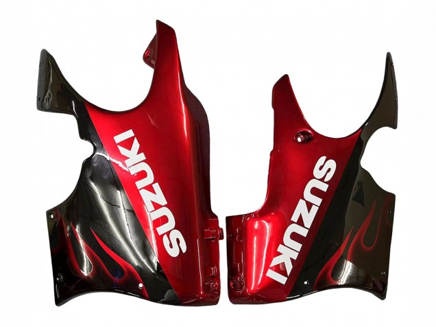 Venta Carenados Moto Suzuki GSX600F/GSX750F 2004-2006 - Negro Brillante Rojo Llama