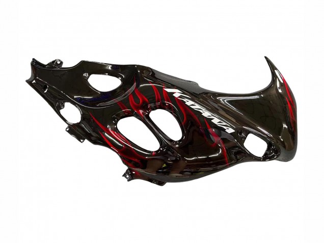 Venta Carenados Moto Suzuki GSX600F/GSX750F 2004-2006 - Negro Brillante Rojo Llama