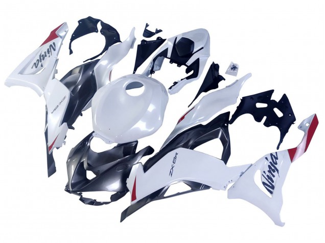 Venta Carenados Moto Kawasaki ZX6R 2023-2025 - Blanco Perla Negro Rojo