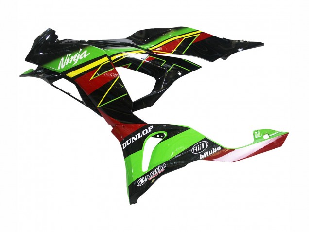 Venta Carenados Moto Kawasaki ZX6R 2023-2025 - Verde Negro Rojo Amarillo Dunlop