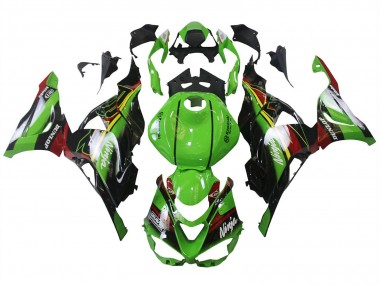 Venta Carenados Moto Kawasaki ZX6R 2023-2025 - Verde Negro Rojo Amarillo Dunlop