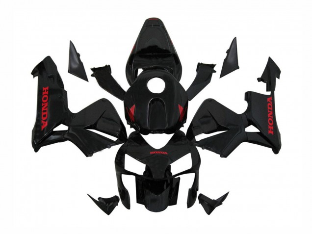 Venta Carenados Moto Honda CBR600RR 2003-2004 - Negro Brillante Rojo Calcomanías