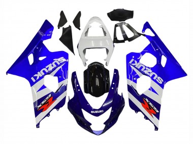 Venta Kits Carenado Moto Suzuki GSXR 600 / GSXR 750 2004-2005 - Blanco Azul Negro Rojo