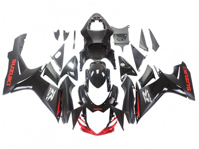 Venta Carenados Moto Suzuki GSXR 600 / GSXR 750 2011-2024 - Negro Gris Rojo Línea