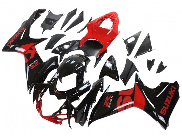 Venta Kits Carenado Moto Suzuki GSXR 600 / GSXR 750 2011-2024 - Rojo Negro Brillante