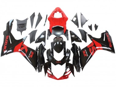 Venta Kits Carenado Moto Suzuki GSXR 600 / GSXR 750 2011-2024 - Rojo Negro Brillante