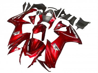 Venta Carenados Moto Suzuki GSXR 600 / GSXR 750 2011-2024 - Rojo Blanco Calcomanía