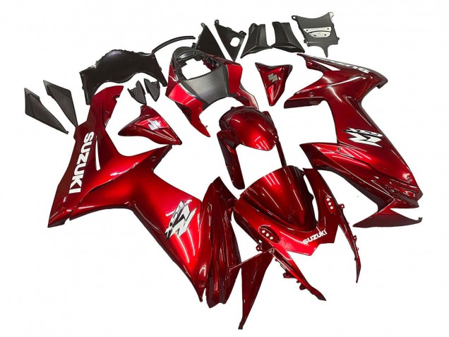 Venta Carenados Moto Suzuki GSXR 600 / GSXR 750 2011-2024 - Rojo Blanco Calcomanía