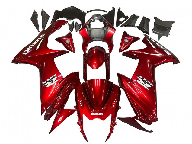 Venta Carenados Moto Suzuki GSXR 600 / GSXR 750 2011-2024 - Rojo Blanco Calcomanía