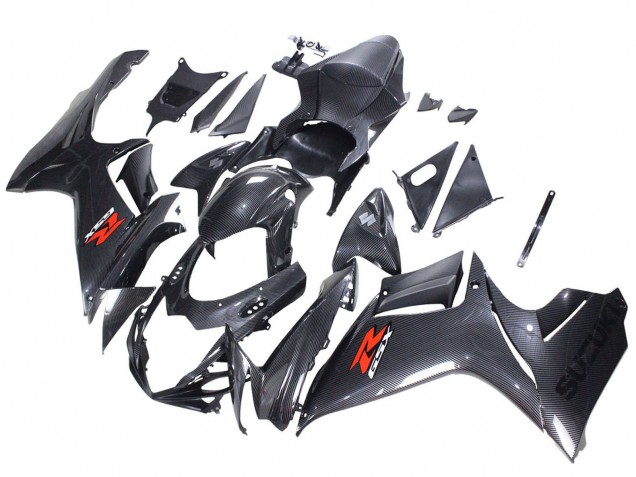 Venta Carenados Moto Suzuki GSXR 600 / GSXR 750 2011-2024 - Negro FibraCarbono Rojo