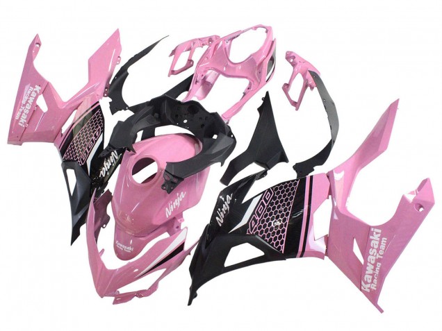 Venta Carenados Moto Kawasaki Ninja 400 2018-2024 - Rosa Negro Mate Honeycomb