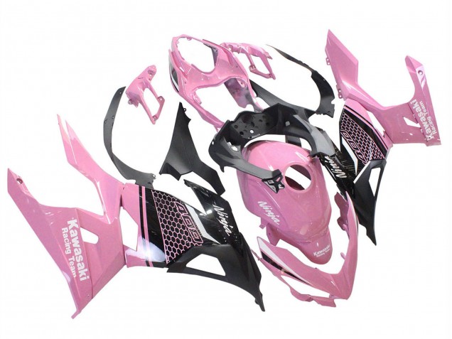 Venta Carenados Moto Kawasaki Ninja 400 2018-2024 - Rosa Negro Mate Honeycomb