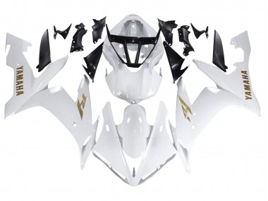 Venta Carenados Moto Yamaha YZF 1000 R1 2004-2006 - Blanco Oro Calcomanías