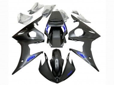 Venta Carenados Moto Yamaha YZF R6 2003-2004 - Negro Mate Azul