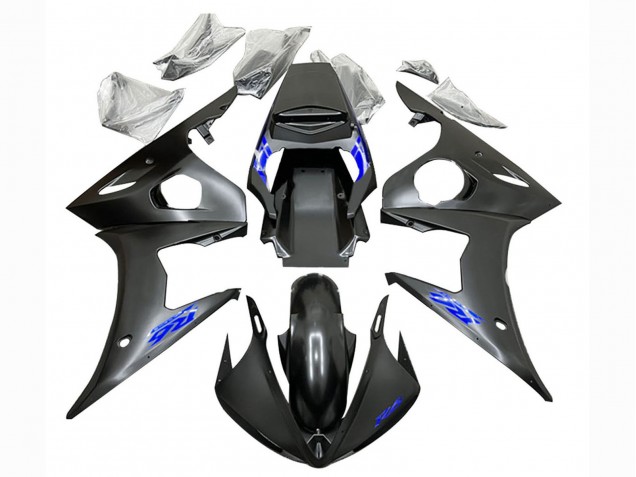Venta Carenados Moto Yamaha YZF R6 2003-2004 - Negro Mate Azul