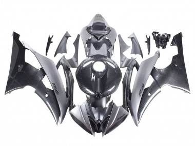 Venta Carenados Moto Yamaha YZF 600 R6 2008-2016 - Gris Negro FibraCarbono Estilo