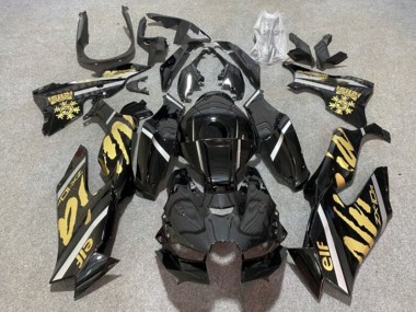 Venta Carenados Moto Kawasaki ZX10R 2021-2025 - Negro Brillante Oro Elf Nieve