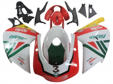 Venta Carenados Moto Aprilia RS125 2000-2005 - Blanco Amarillo Verde Negro Alitalia 3