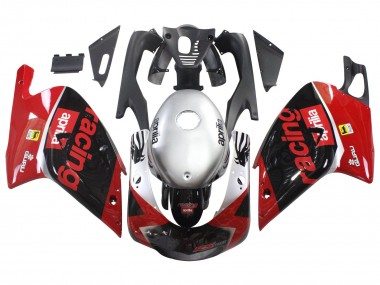 Venta Carenados Moto Aprilia RS125 2000-2005 - Rojo Negro Plata Carrera