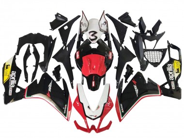 Venta Carenados Moto Aprilia RS4 50 125 2012-2018 - Blanco Rojo Amarillo Negro Brillante