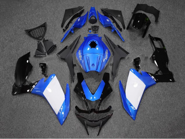 Venta Carenados Moto Aprilia RS4 50 125 2012-2018 - Azul Blanco Negro Brillante