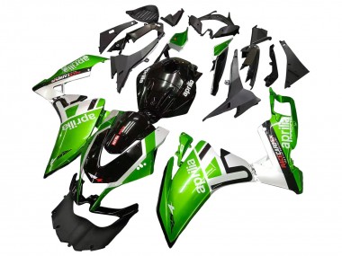 Venta Carenados Moto Aprilia RS4 50 125 2012-2018 - Blanco Verde Negro Brillante