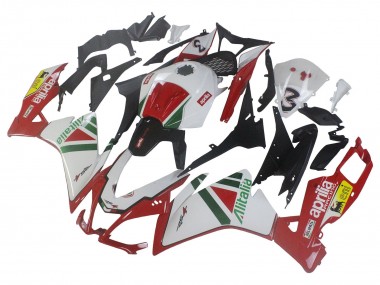 Venta Kits Carenado Moto Aprilia RS4 50 125 2012-2018 - Blanco Rojo Verde Amarillo Alitalia