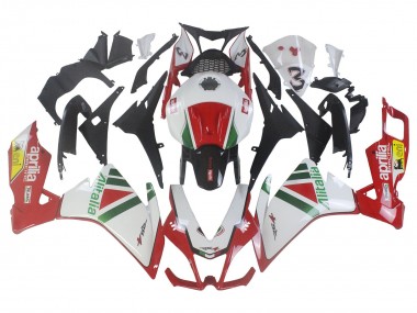 Venta Kits Carenado Moto Aprilia RS4 50 125 2012-2018 - Blanco Rojo Verde Amarillo Alitalia