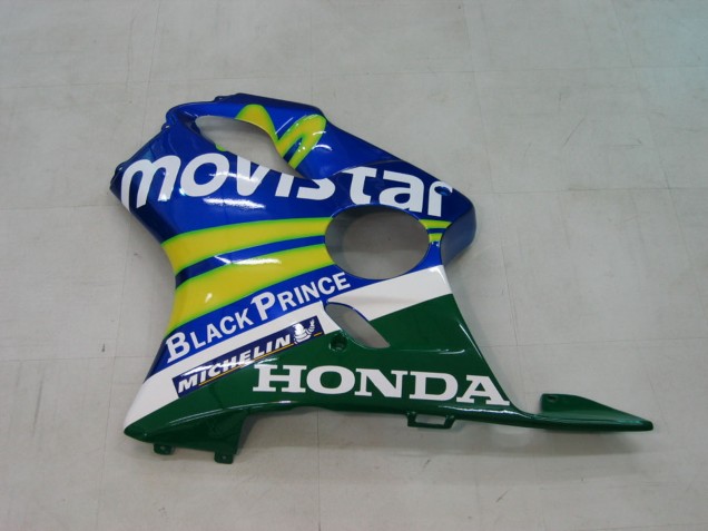 Venta Carenados Moto Honda CBR600 F4i 2004-2007 - Azul Amarillo Verde MoviStar