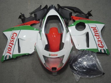 Venta Carenados Moto Honda CBR1100XX Blackbird 1996-2007 - Blanco Rojo Verde Castrol