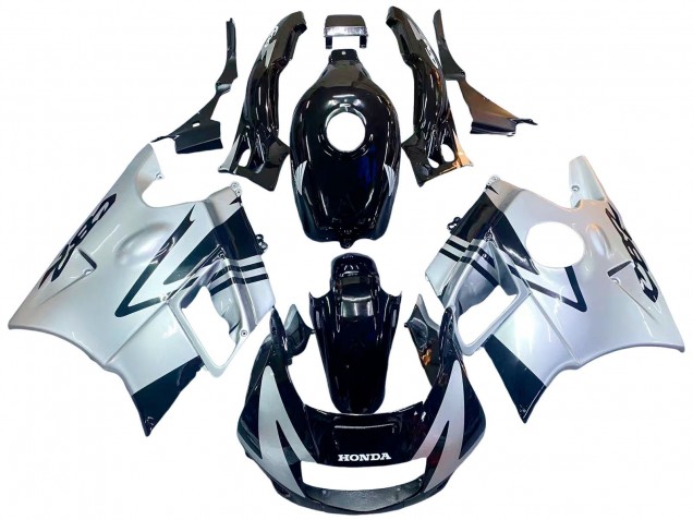 Venta Carenados Moto Honda CBR600 F2 1991-1994 - Plata Negro Brillante