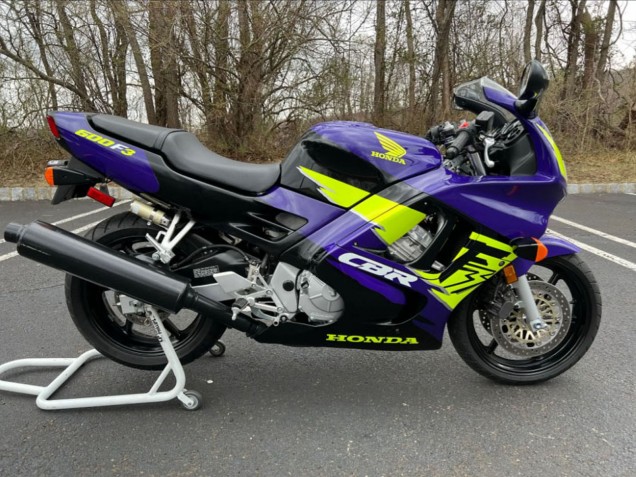 Venta Carenados Moto Honda CBR600 F3 1997-1998 - Azul Neon Amarillo