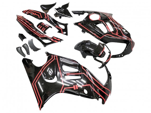 Venta Kits Carenado Moto Honda CBR600 F3 1997-1998 - Rojo Negro Brillante