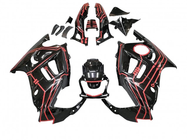 Venta Kits Carenado Moto Honda CBR600 F3 1997-1998 - Rojo Negro Brillante