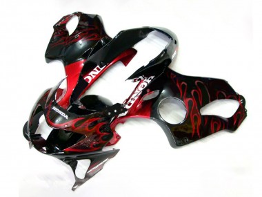 Venta Carenados Moto Honda CBR600 F4 1999-2000 - Negro Brillante Rojo Llama
