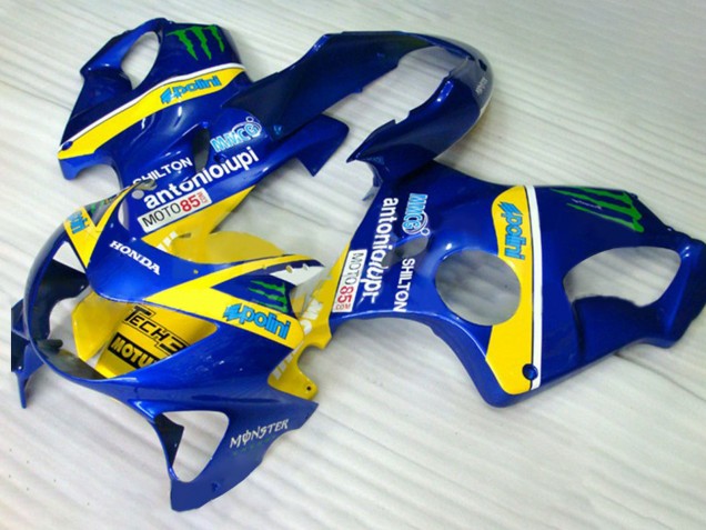 Venta Carenados Moto Honda CBR600 F4 1999-2000 - Azul Amarillo Verde Monstruo