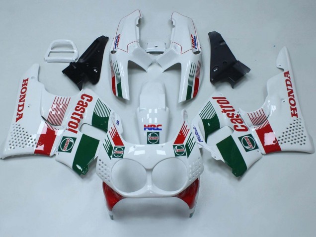 Venta Carenados Moto Honda CBR900RR 893 1992-1993 - Blanco Rojo Verde Castrol HRC