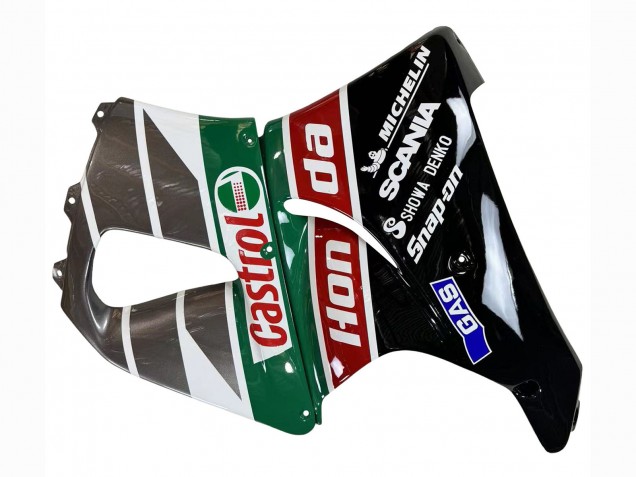 Venta Carenados Moto Honda CBR900RR 893 1996-1997 - Blanco Verde Gris Negro Brillante Castrol